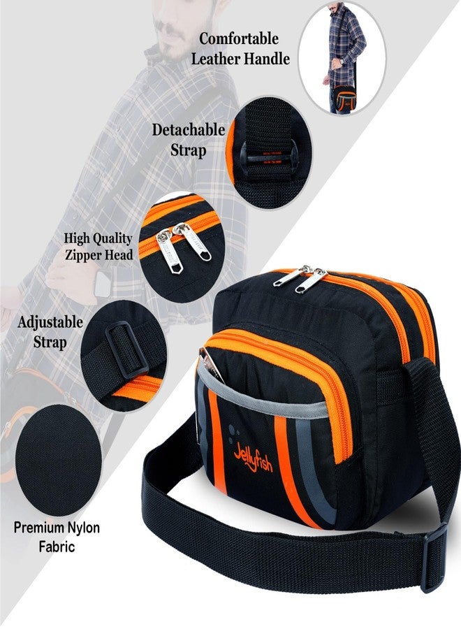 Jellyfish® Stylish,Elegant & Latest Box Sling Bag For Women & Men For all Occassions. (Black) - Image 4